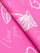 Плёнка для цветов, «Бабочки и сердца», фуксия, 57×57 см  (артикул 10949574)  большой выбор товаров оптом и в розницу по низким ценам с доставкой