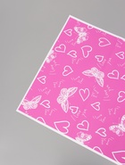 Плёнка для цветов, «Бабочки и сердца», фуксия, 57×57 см  (артикул 10949574)  большой выбор товаров оптом и в розницу по низким ценам с доставкой