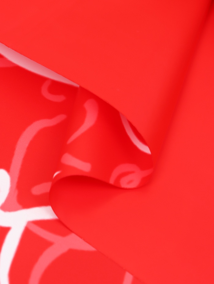 Пленка для цветов, «Сердца», красная, 57×57 см