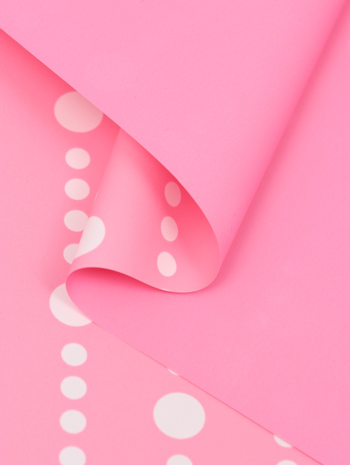 Пленка флористическая для цветов, «Бисер», розовая, 57×57 см