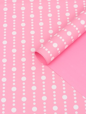 Пленка флористическая для цветов, «Бисер», розовая, 57×57 см