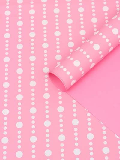 Пленка флористическая для цветов, «Бисер», розовая, 57×57 см