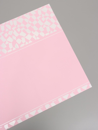 Плёнка флористическая для цветов и букетов, розовая, 57×57 см