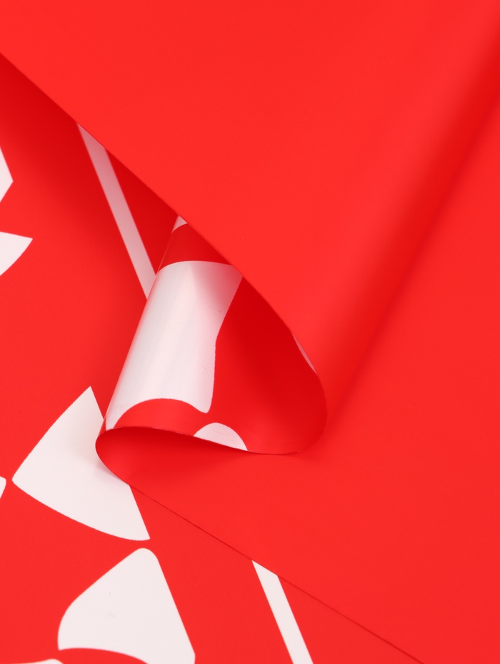 Пленка флористическая для цветов, красная, 57×57 см