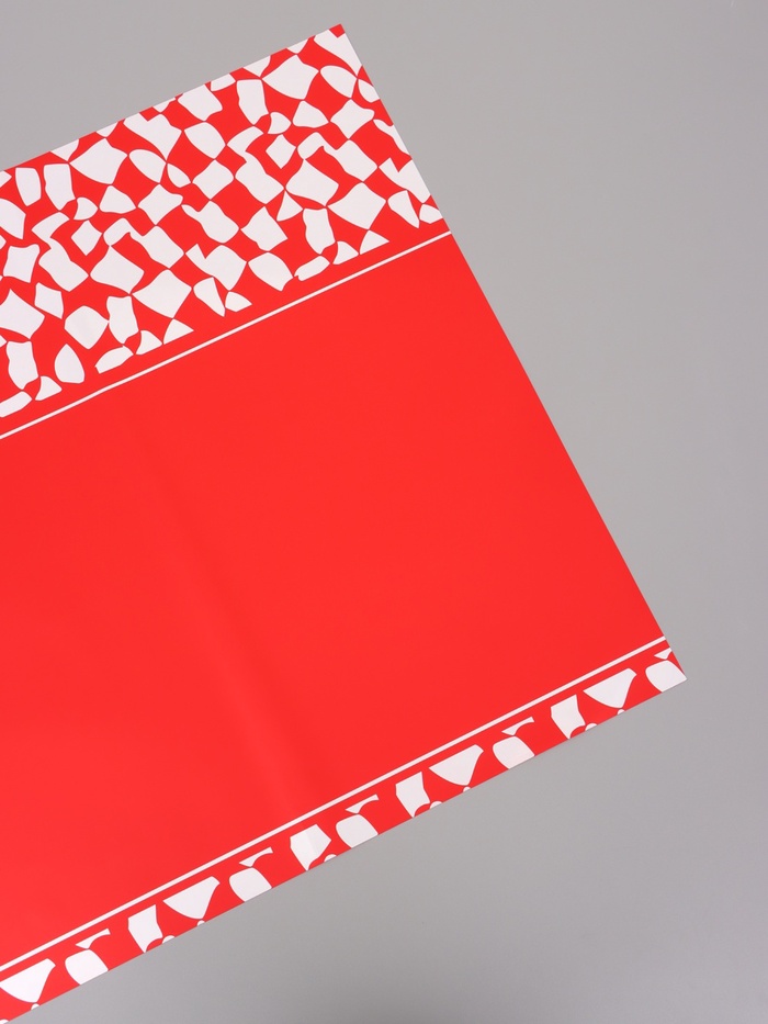 Пленка флористическая для цветов, красная, 57×57 см - Фото 1