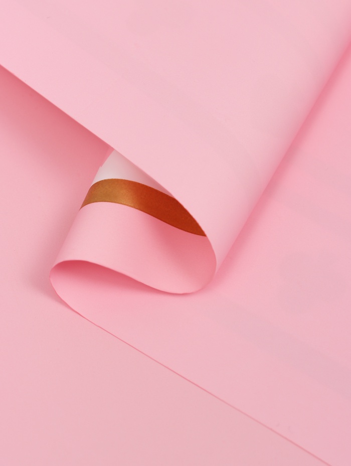 Пленка флористическая для цветов и букетов «Удача», розовая, 57×57 см