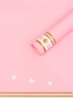 Пленка флористическая для цветов и букетов «Удача», розовая, 57×57 см