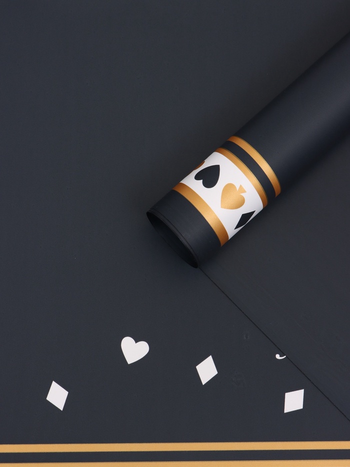 Пленка для цветов, «Удача», тёмно-синий, 57×57 см