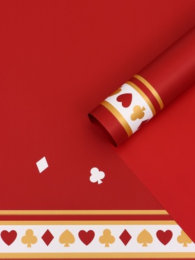 Пленка для цветов, «Удача», винный, 57×57 см