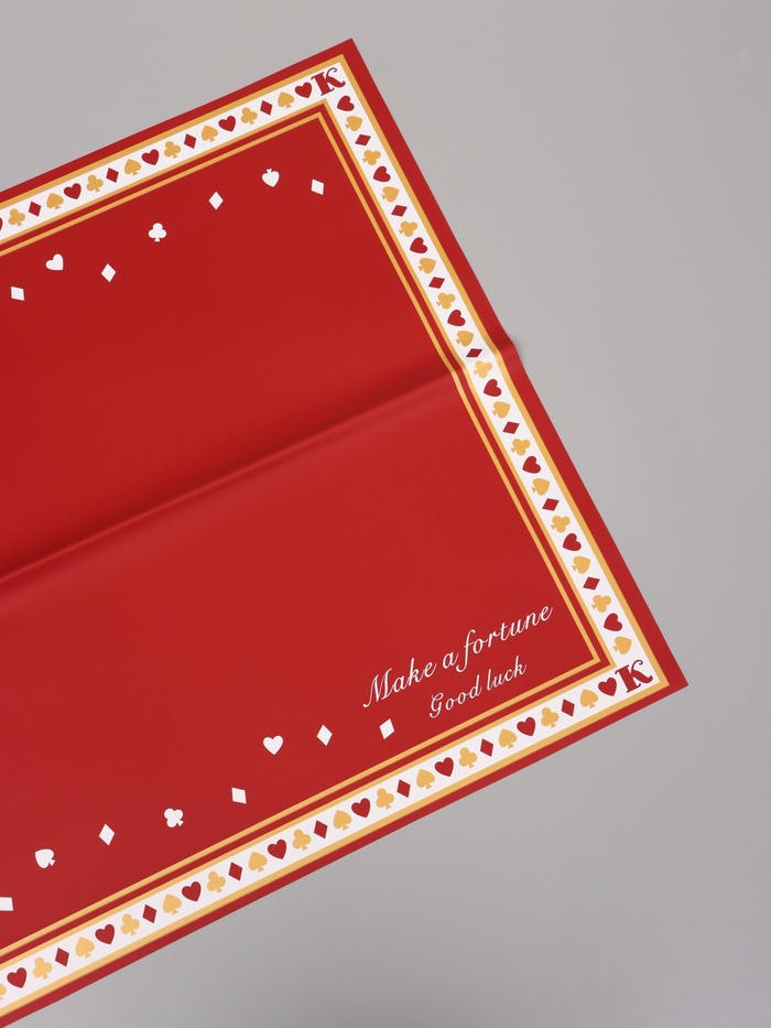 Пленка для цветов, «Удача», винный, 57×57 см - Фото 1