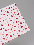 Пленка для цветов, «Сердца на белом», красная, 57×57 см  (артикул 10949595)  большой выбор товаров оптом и в розницу по низким ценам с доставкой