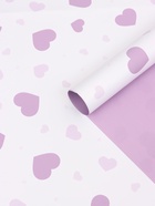 Пленка для цветов, «Сердца на белом», сиреневый, 57×57 см  (артикул 10949597)  большой выбор товаров оптом и в розницу по низким ценам с доставкой