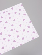 Пленка для цветов, «Сердца на белом», сиреневый, 57×57 см  (артикул 10949597)  большой выбор товаров оптом и в розницу по низким ценам с доставкой