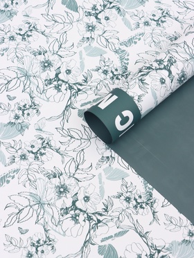 Пленка для цветов, «Романтичные моменты», сине-серый, 57×57 см