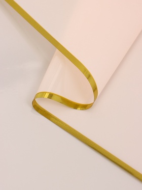 Пленка для цветов, «Кайма с тиснением», пудра, 57×57 см