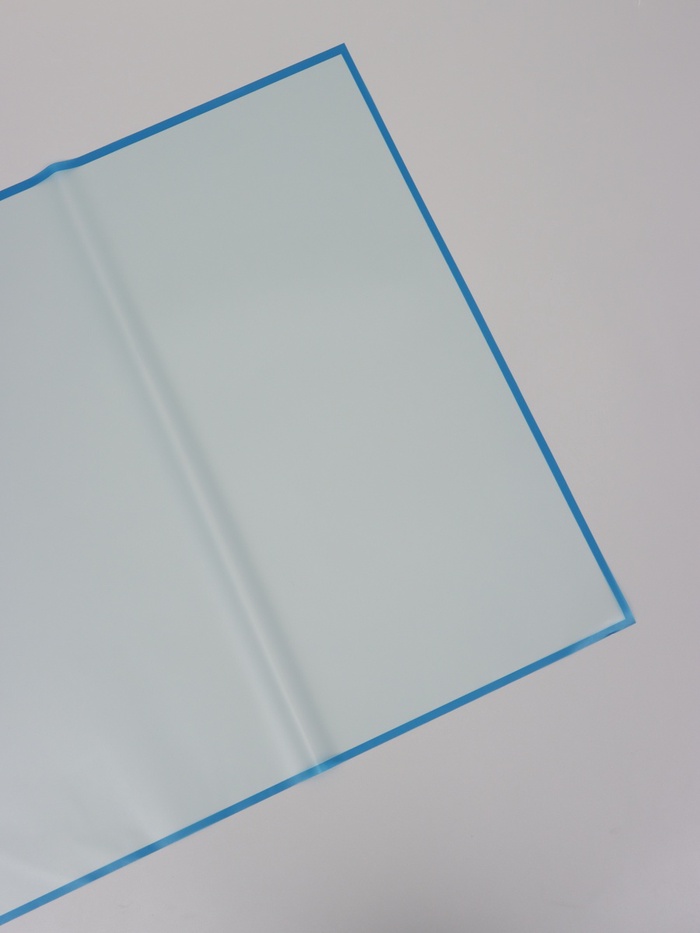 Пленка для цветов, «Полупрозрачная кайма», синяя, 57×57 см - Фото 1