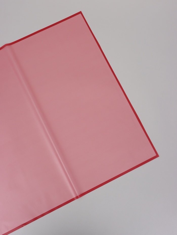 Пленка флористическая для цветов, «Полупрозрачная кайма», бордовая, 57×57 см - Фото 1