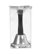 УЦЕНКА Колокольчик металлический, звонок настольный "Shine", 12 х 6.5 см, серебряный - Фото 3