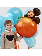 Воздушный шар фольгированный 26" «Чебурашка на апельсине» - Фото 2