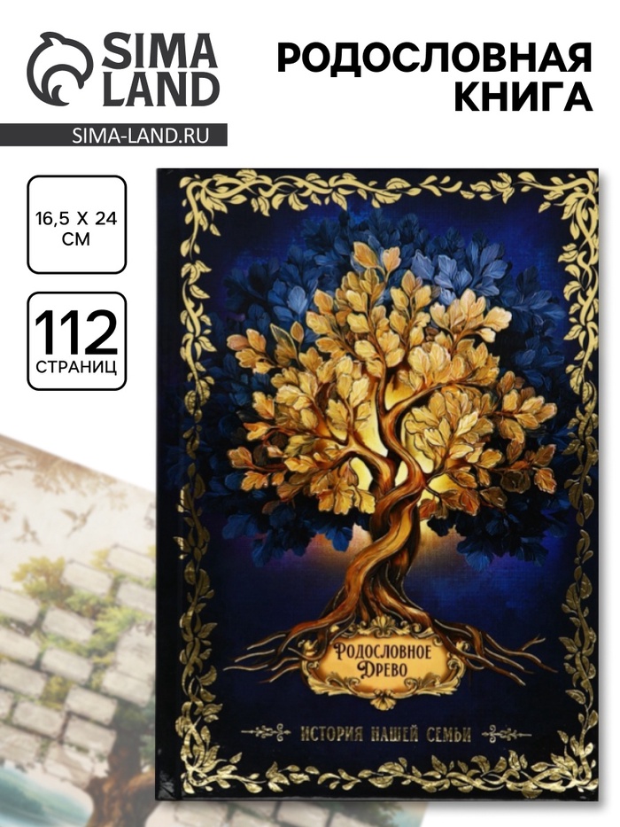 Родословная книга «История нашей семьи», 56 листов, 112 страниц, 16.5×24 см - Фото 1