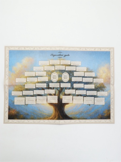 Родословная книга «Мама», 56 листов, 112 страниц, 16.5×24 см