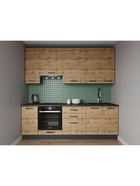 Кухонный гарнитур прямой «КРАФТ», 2400×600 мм, столешница 38 мм, цвет дуб вотан/детройт - Фото 1