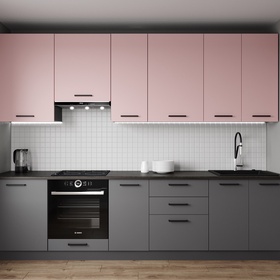 Кухонный гарнитур 3000х600 мм РОЗА столешница Детройт 38мм