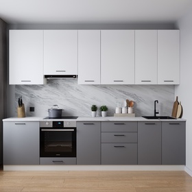 Кухонный гарнитур 3000х600 мм ЭЛЕГАНЦИЯ столешница Лавант 38мм