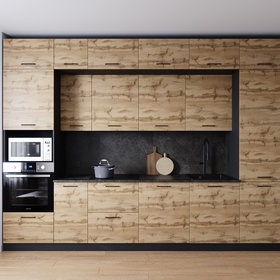 Кухонный гарнитур 3400х600 мм КРАФТ столешница Детройт 38мм