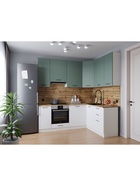 Кухонный гарнитур 2200х1600 мм МУССОН столешница Вотан 38мм 10991358