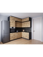 Кухонный гарнитур 2200х1700 мм КРАФТ столешница Детройт 38мм 10991369