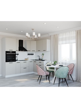 {{photo.Alt || photo.Description || 'Кухонный гарнитур 2400х1600 мм ШАМПАНЬ столешница Марквина белый 26мм'}}