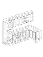 Кухонный гарнитур угловой «АНТРАЦИТ», 3200×1400 мм, цвет антрацит дуб Вотан - Фото 2