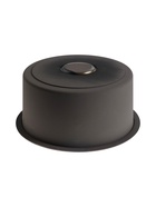 Мойка кухонная AFLORN AF94545, нержавеющая сталь, круглая, 45 см, черная - Фото 3