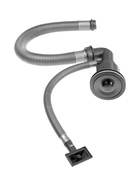 Мойка кухонная AFLORN AF94545, нержавеющая сталь, круглая, 45 см, черная - Фото 5