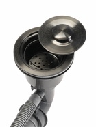 Мойка кухонная AFLORN AF94545, нержавеющая сталь, круглая, 45 см, черная - Фото 7