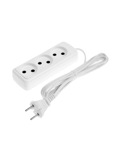 Удлинитель СТАРТ УХ6-103, 3 розетки, 3 м, 6 А, ШВВП, белый