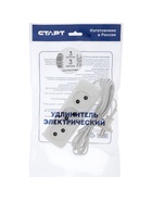 Удлинитель СТАРТ УХ6-103, 3 розетки, 3 м, 6 А, ШВВП, белый - Фото 7