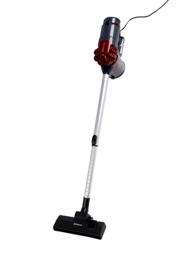 Пылесос Sakura SA-8322R, вертикальный, 800 Вт, 1л, 79дБ, 4м, 4 насадки, красно-серый