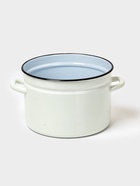 УЦЕНКА Кастрюля эмалированная, 8 л, d=26.4 см, без крышки, цилиндрическая, без декора, белая - Фото 1