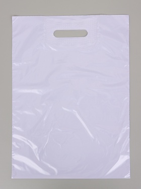 Пакет полиэтиленовый с вырубной ручкой, лавандовый 30х40 см, 30 мкм