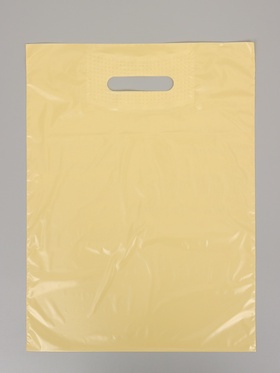 Пакет полиэтиленовый с вырубной ручкой, молочный 30х40 см, 30 мкм