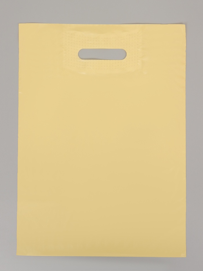 Пакет полиэтиленовый с вырубной ручкой, молочный 30×40 см, 30 мкм - Фото 1