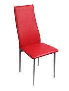 УЦЕНКА Стул "ВОЛНА" Серебро/красная рептилия - Фото 2