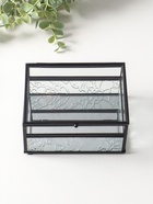 Шкатулка для украшений стекло с металлическим каркасом «Проталины», прозрачная, 11.5×15×7.3 см  (артикул 10524351)  большой выбор товаров оптом и в розницу по низким ценам с доставкой