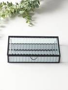 Шкатулка для украшений стекло с металлическим каркасом «Линии», прозрачная, 10×20×4.3 см  (артикул 10524353)  большой выбор товаров оптом и в розницу по низким ценам с доставкой