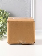 Шкатулка для украшений стекло с металлическим каркасом «Зеркальная на ножках», под золото, 10.5×10.5×7 см - Фото 6