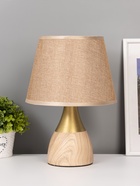 УЦЕНКА Настольная лампа "Вуд" E14 40 Вт коричневый 20х20х31 см RISALUX 10991532