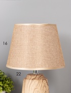 УЦЕНКА Лампа настольная "Дуб рустикальный и золото" 1х40W Е14 34х22х22 см RISALUX 10991534