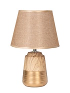 УЦЕНКА Лампа настольная "Дуб рустикальный и золото" 1х40W Е14 34х22х22 см RISALUX 10991534